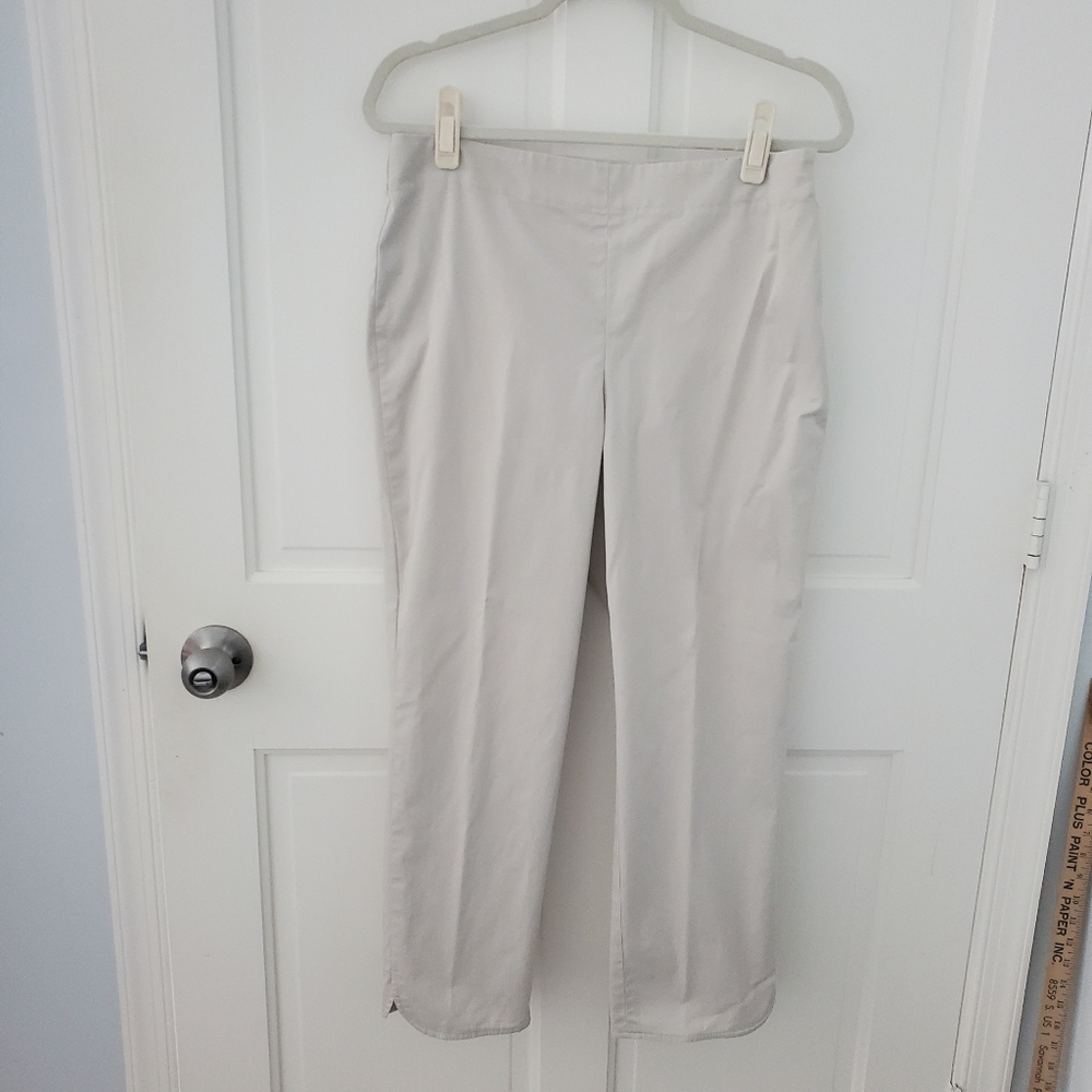 Talbots Cream Trousers 8